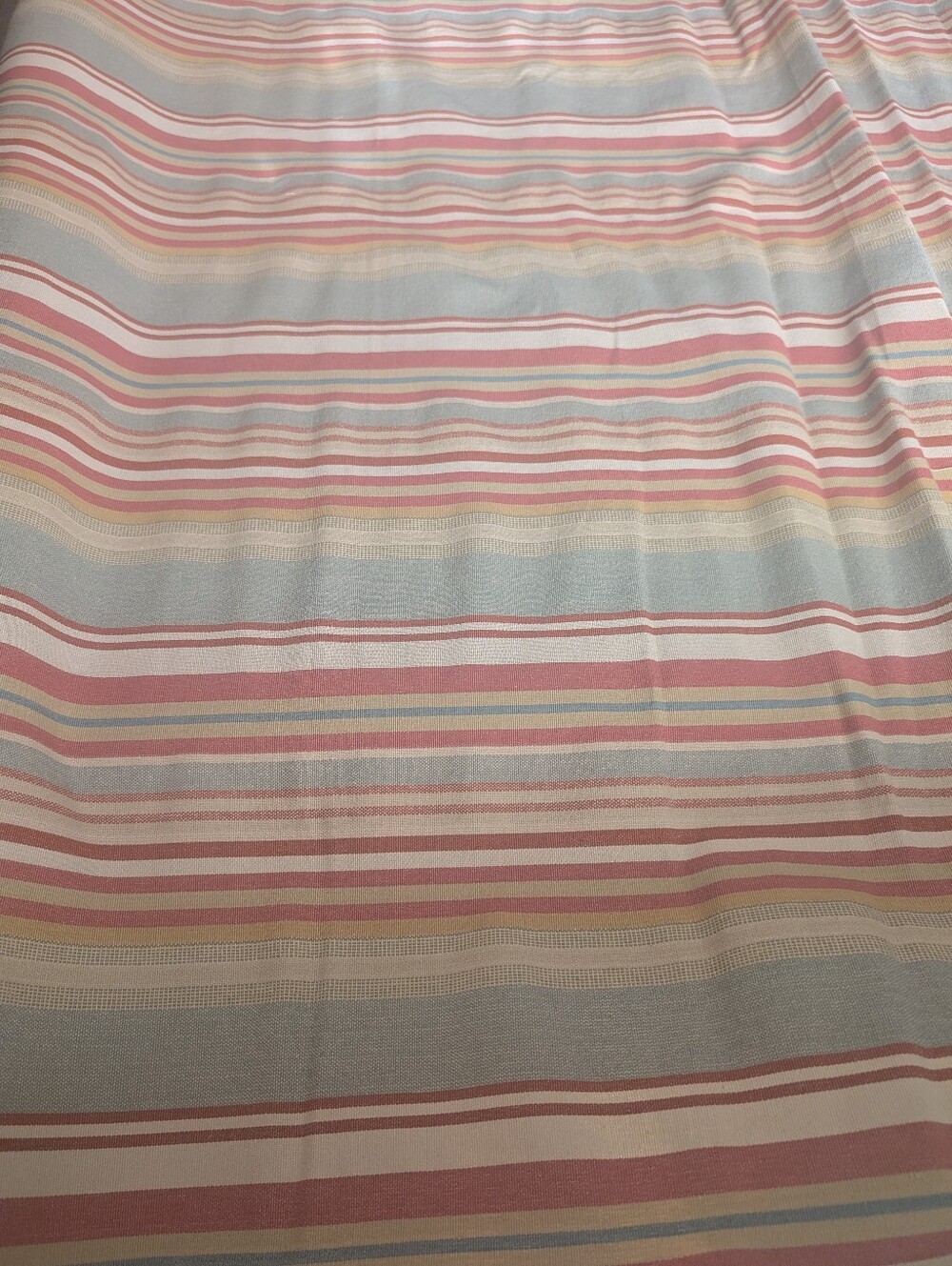 Striped Fabric By The Yard. Dense Fabric / Upholstery. Blue multicolor. 56" Wide
